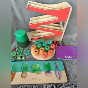 Lovevery toys 16, 17, 18 month pieces